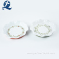 Custom Printed Lace Decoration Decal Dinner Plate Set